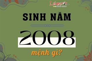 Sinh năm 2008 mệnh gì, hợp tuổi nào, ở nhà hướng nào để luôn bình an, may mắn?