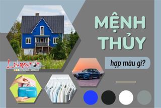 Mệnh Thủy hợp màu gì, khắc màu, dùng màu sắc thế nào để tài lộc đầy tay, vận may tới tấp?