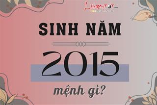 Sinh năm 2015 mệnh gì, tuổi con gì, hợp tác làm ăn với tuổi nào dễ thành công?