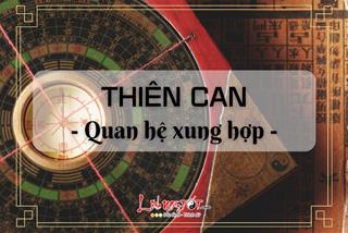 Lý giải tất tật mối quan hệ xung và hợp giữa các Thiên can