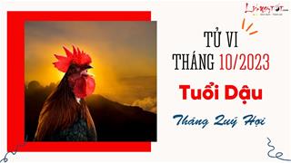 Tử vi tháng 10/2023 tuổi Dậu âm lịch: Một tháng bình ổn, ít có biến động