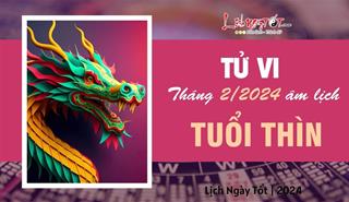 Tử vi tháng 2/2024 tuổi Thìn âm lịch: Vận khí suy giảm, đối mặt nhiều áp lực