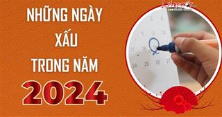 8 ngày VẬN KHÍ SUY KIỆT NĂM 2024, có ý định làm việc LỚN cần tránh xa!