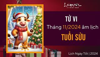 Tử vi tháng 11/2024 tuổi Sửu âm lịch: Vận trình suôn sẻ, không nhiều lo toan