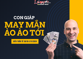 Giữa tuần (30/10-1/11): Top 3 con giáp may mắn ào ào tới, đặc biệt có 1 tuổi có lộc, làm gì cũng thuận lợi