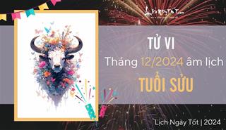 Tử vi tháng 12/2024 tuổi Sửu âm lịch: Vận trình trì trệ, vẫn còn nhiều nỗi lắng lo