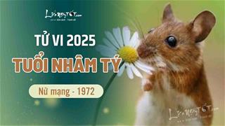 Tử vi năm 2025 tuổi Nhâm Tý 1972 nữ mạng: Nhiều cát tinh chiếu mệnh, nguồn thu đều đặn