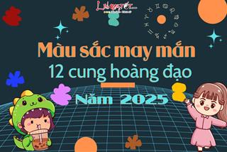 Màu sắc may mắn, mang lại tiền bạc dồi dào cho 12 cung hoàng đạo năm 2025