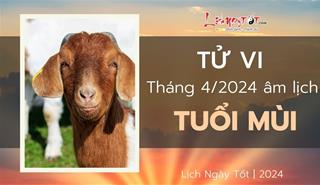Tử vi tháng 4/2024 tuổi Mùi âm lịch: Tin vui dồn dập, thành công mọi bề