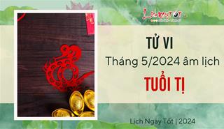 Tử vi tháng 5/2024 tuổi Tị âm lịch: Sẽ có tin VUI mới tìm về