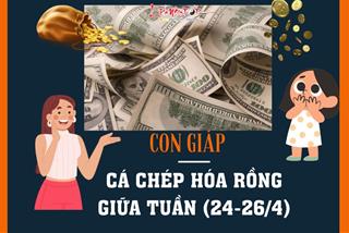 Những con giáp này đổi vận, chính thức cá Chép hóa Rồng giữa tuần (24-26/4)