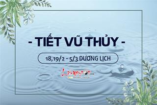 Tiết Vũ Thủy là gì? Rơi vào thời điểm nào tương ứng trong năm?