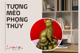 Tượng Mèo phong thủy cát tường, đem tới may mắn và tài lộc đủ đầy cho gia chủ