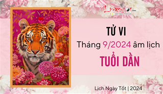 Tử vi tháng 9/2024 tuổi Dần âm lịch: Vận khí được nâng cao về nhiều mặt