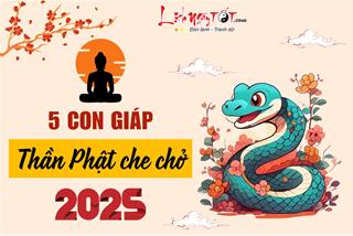 Phật độ người hữu duyên: 5 con giáp được gia trì từ Thần Phật năm 2025, phú quý theo chân, viên mãn trường thọ