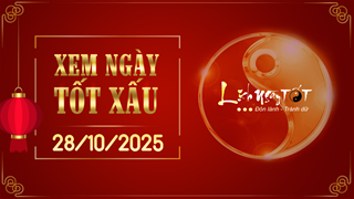 Xem ngày tốt xấu 28/10/2025 - Âm lịch hôm nay 8/9 năm Ất Tỵ