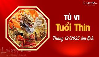 Tử vi tháng 12/2025 tuổi Thìn âm lịch: Cuộc sống vất vả đến bật khóc