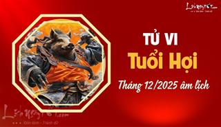 Tử vi tháng 12/2025 tuổi Hợi âm lịch: Số HƯỞNG có lộc được ăn chơi thoải mái