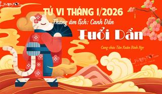 Tử vi tháng 1/2026 tuổi Dần âm lịch: Đối diện thử thách, chờ đón cơ hội