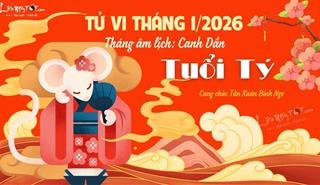 Tử vi tháng 1/2026 tuổi Tý âm lịch: Mới ra Tết cần cẩn trọng, vận trình ảm đạm