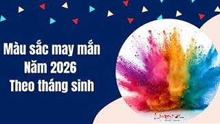 MÀU sắc may mắn năm 2026 theo tháng sinh dương lịch thu hút năng lượng GIÀU CÓ