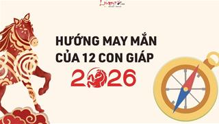 HƯỚNG may mắn của 12 con giáp năm mới 2026 - Chọn đúng HƯỚNG nhàn cả năm!