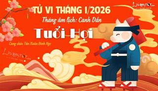 Tử vi tháng 1/2026 tuổi Hợi âm lịch: Đón luồng sinh khí mới đầy rạng rỡ