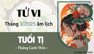 Tử vi tháng 3/2025 tuổi Tị âm lịch: Có thể mưu sự lớn, lợi nhuận gấp bội lần