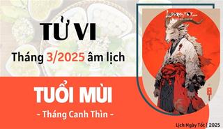 Tử vi tháng 3/2025 tuổi Mùi âm lịch: Có cảm giác bị kìm hãm, khó phát triển