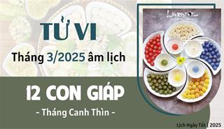 Tử vi tháng 3/2025 của 12 con giáp âm lịch: Tháng mới LỘC chảy về túi ai?