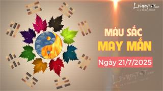 Màu sắc may mắn hôm nay 21/7/2025: Chọn đúng màu MAY, cả tuần SON ĐỎ