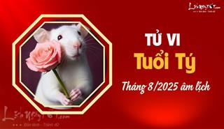Tử vi tháng 8/2025 tuổi Tý âm lịch: Sức khỏe bất thường, thần sắc kém