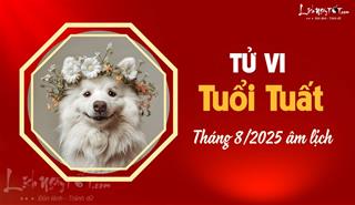 Tử vi tháng 8/2025 tuổi Tuất âm lịch: Cẩn thận có tai ương bất ngờ