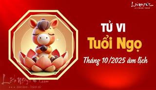 Tử vi tháng 10/2025 tuổi Ngọ âm lịch: Hạn chế đi xa, làm ăn thuận lợi