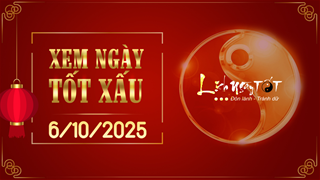 Xem ngày tốt xấu 6/10/2025 - Âm lịch hôm nay 15/8 năm Ất Tỵ