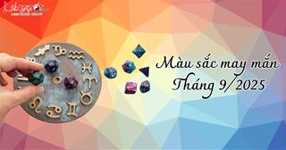 Bảng MÀU sắc may mắn tháng 9/2025 của 12 chòm sao, mặc là đỏ!