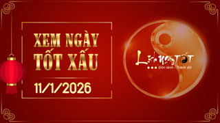 Xem ngày tốt xấu 11/1/2026 - Âm lịch hôm nay 23/11 năm Ất Tỵ