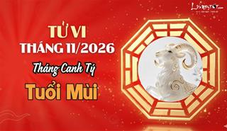 Tử vi tháng 11/2026 tuổi Mùi âm lịch: Cẩn trọng thị phi, nên giữ tiền ổn định