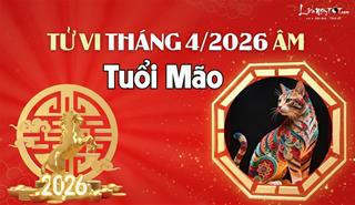 Tử vi tháng 4/2026 tuổi Mão âm lịch: Nhiều tin vui mới xuất hiện