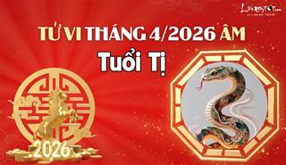 Tử vi tháng 4/2026 tuổi Tị âm lịch: Dễ bị lừa vì quá tin người