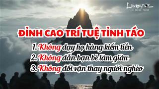 Đỉnh cao trí tuệ của sự tỉnh táo: Không dạy họ hàng kiếm tiền, không dẫn bạn bè làm giàu, không đổi vận thay người nghèo!