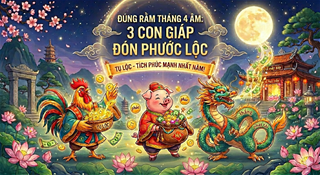 Đúng Rằm tháng 4 âm năng lượng TÂM LINH mạnh nhất: 3 con giáp cầu được ước thấy, vừa TỤ LỘC vừa TÍCH PHÚC mạnh!