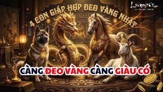 4 con giáp hợp đeo vàng nhất, càng đeo càng giàu, tài lộc tăng trưởng gấp theo cấp số nhân mỗi ngày!