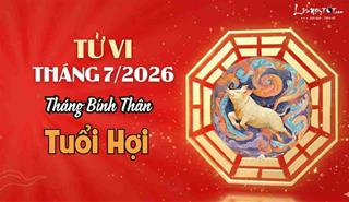 Tử vi tháng 7/2026 tuổi Hợi âm lịch: Gánh áp lực lớn, tiền mất tật mang