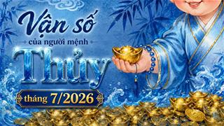 Vận số người mệnh Thủy trong tháng 7/2026: Hành sự thận trọng, tránh cạm bẫy bốc hơi do Hỏa khí xung mạnh!
