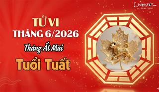 Tử vi tháng 6/2026 tuổi Tuất âm lịch: Vướng đào hoa xấu, đề phòng cạm bẫy tiểu nhân