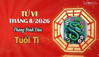Tử vi tháng 8/2026 tuổi Tị âm lịch: Thăng hoa trong công việc, lơ là các khía cạnh khác