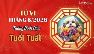 Tử vi tháng 8/2026 tuổi Tuất âm lịch: Nóng nảy, dễ phạm tiểu nhân