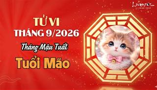 Tử vi tháng 9/2026 tuổi Mão âm lịch: Vận khí hanh thông, nhân duyên hài hòa