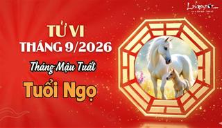 Tử vi tháng 9/2026 tuổi Ngọ âm lịch: Vận khí khởi sắc, công danh tài lộc cùng thăng hoa
